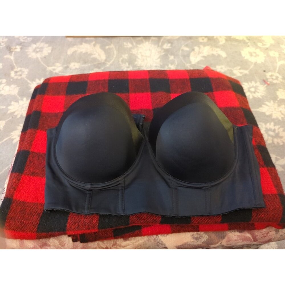 NWT Sea BBOT 44C Push Up Strapless Black Straight Back